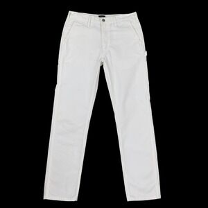 Levis Pants Men 34x36 (ACTUAL 32x31.5) Ivory White Carpenter Twill Straight